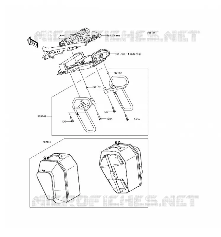 Accessory(Pannier) Kawasaki MOTOS 650 2017 NINJA 650 ABS  EX650KHF