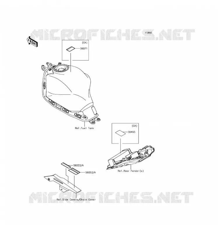 LABEL Kawasaki MOTOS 650 2017 NINJA 650 ABS  EX650KHF