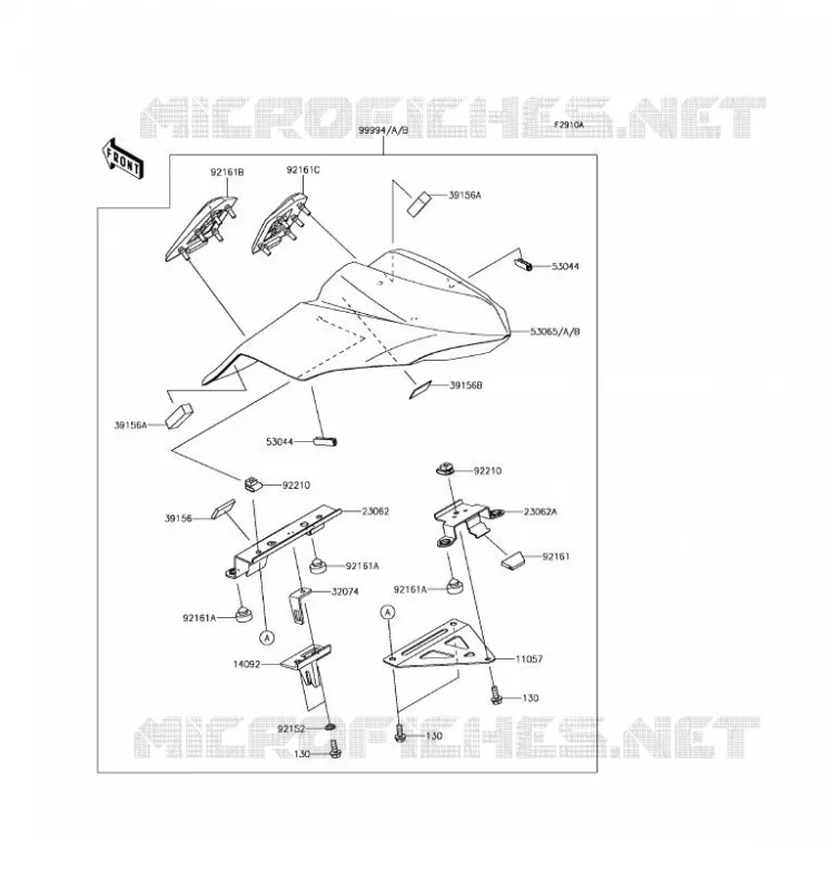 ACCESSOIRE (COUVRE SELLE) Kawasaki MOTOS 650 2017 NINJA 650 ABS  EX650KHFA