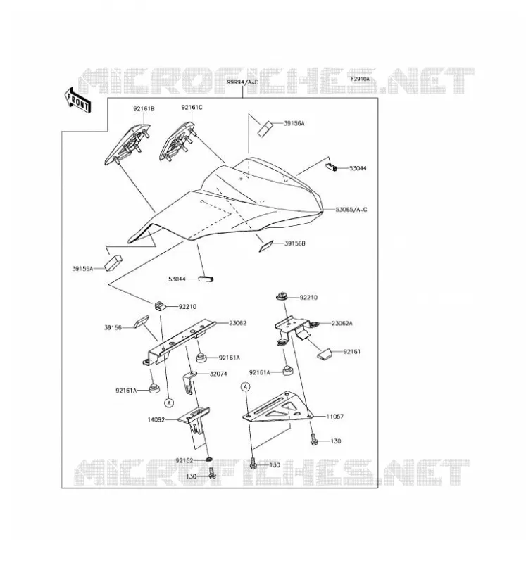 ACCESSOIRE (COUVRE SELLE) Kawasaki MOTOS 650 2017 NINJA 650 ABS  EX650KHFA