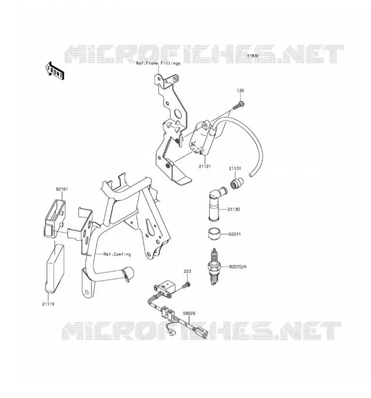 SYSTEME D&acute;ALLUMAGE Kawasaki MOTOS 650 2016 KLR650  KL650EGF