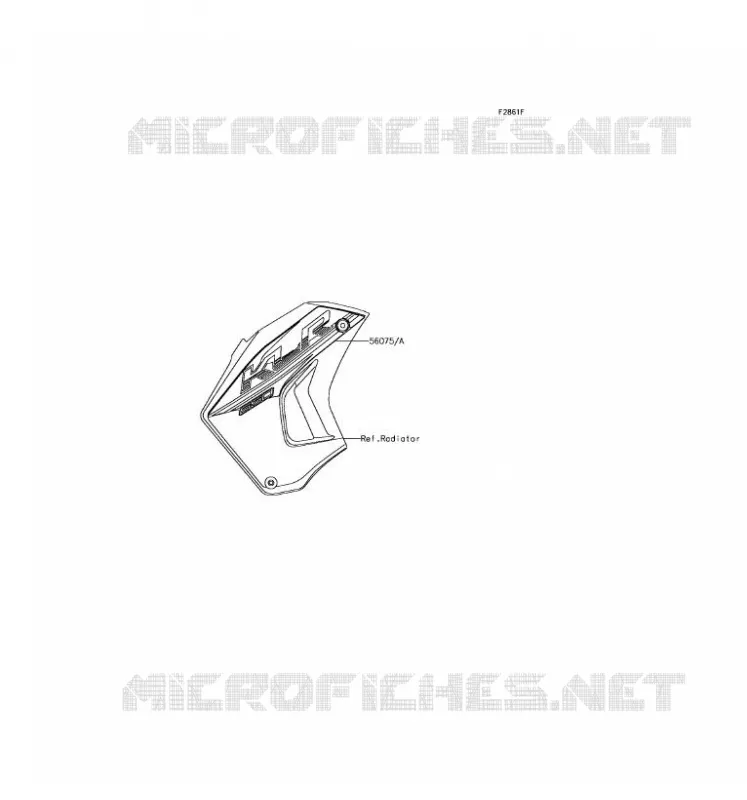 STICKER(GRAY) Kawasaki MOTOS 650 2017 KLR650  KL650EHF