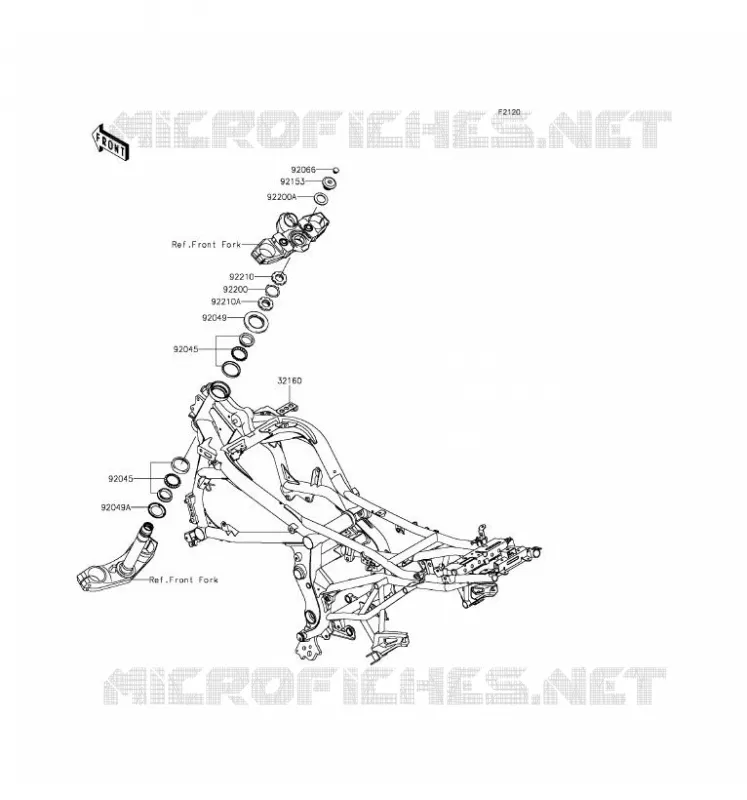 CH&Acirc;SSIS Kawasaki MOTOS 650 2016 VERSYS 650  KLE650EGF