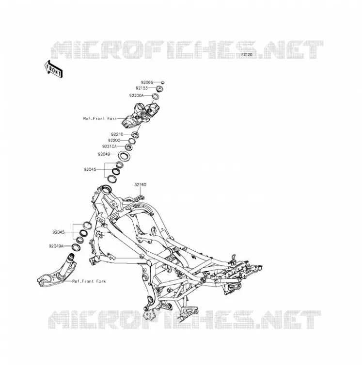 CH&Acirc;SSIS Kawasaki MOTOS 650 2016 VERSYS 650  KLE650EGF