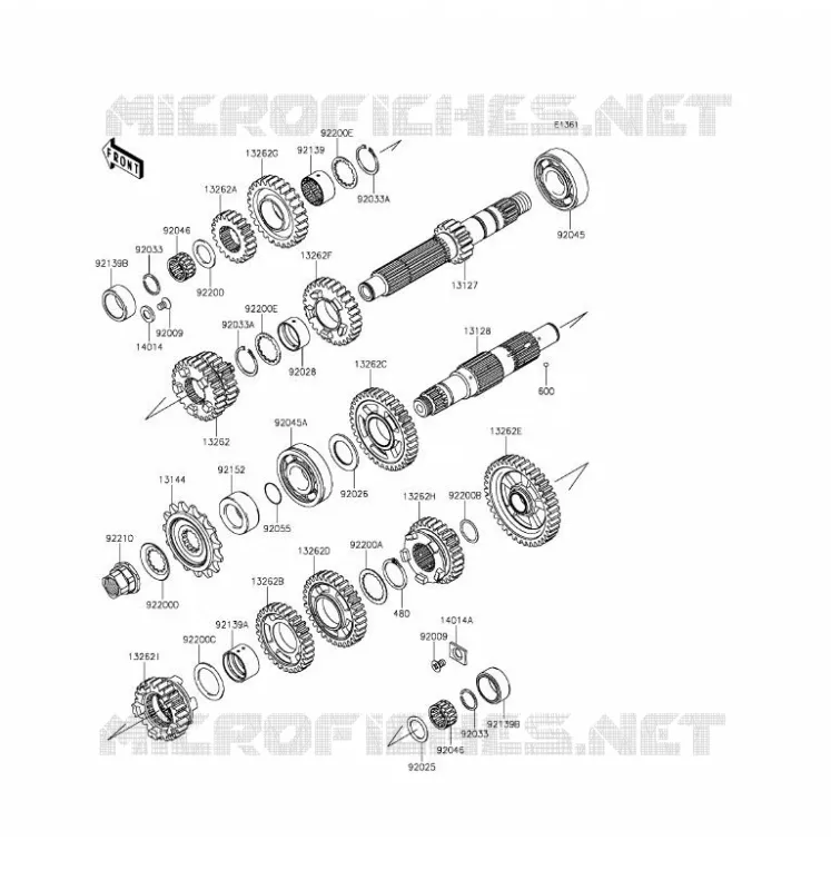 TRANSMISSION Kawasaki MOTOS 650 2016 VERSYS 650  KLE650EGF
