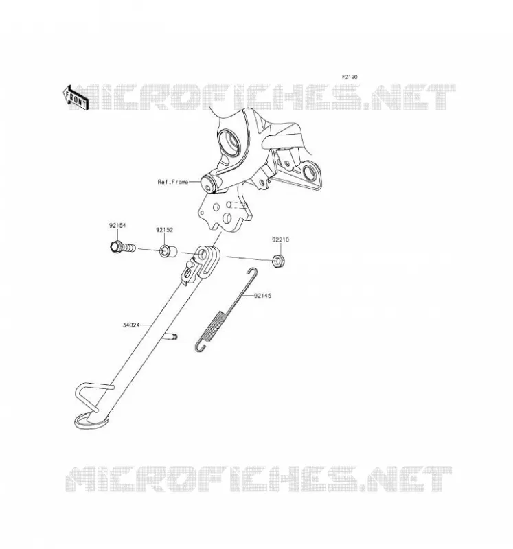 BEQUILLES Kawasaki MOTOS 650 2016 VERSYS 650  KLE650EGF
