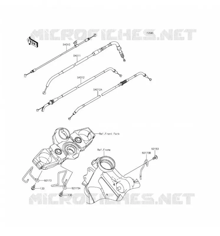 CABLES Kawasaki MOTOS 650 2016 VERSYS 650  KLE650EGF