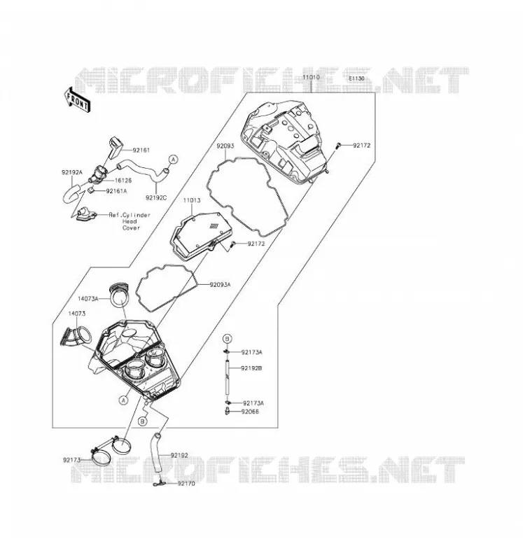 FILTRE A AIR Kawasaki MOTOS 650 2016 VERSYS 650  KLE650EGF