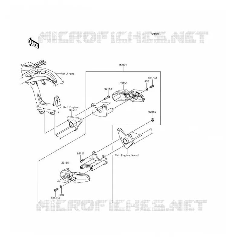 ACCESSOIRE (PROTECTION MOTEUR) Kawasaki MOTOS 650 2017 VERSYS 650 ABS  KLE650FHFA