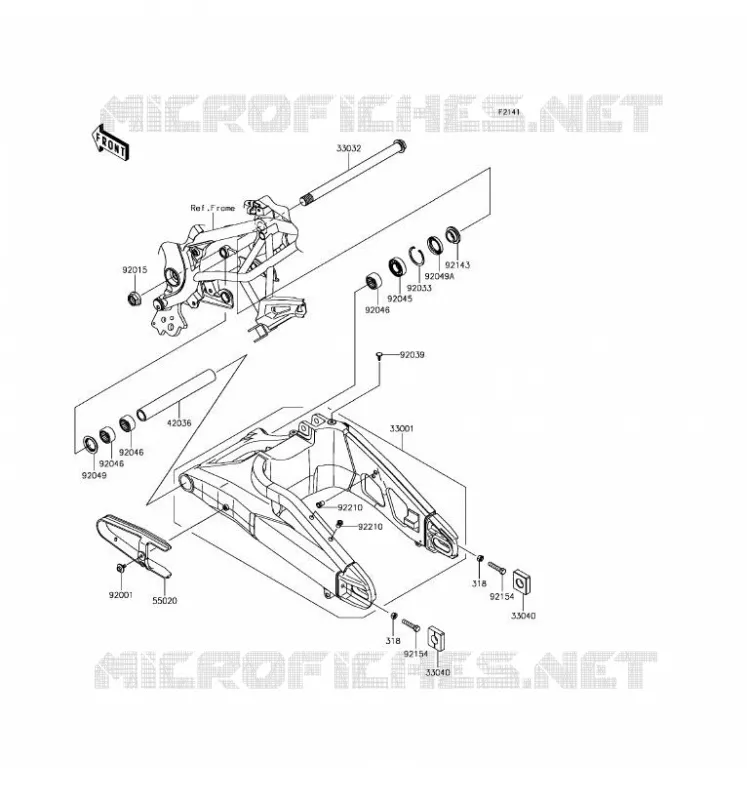 BRAS OSCILLANT Kawasaki MOTOS 650 2017 VERSYS 650 ABS  KLE650FHFA