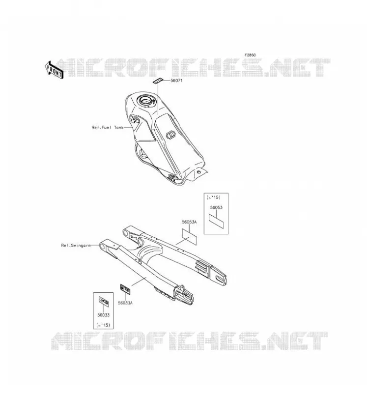LABEL Kawasaki TOUT-TERRAIN 250 2016 KLX250  KLX250SGF