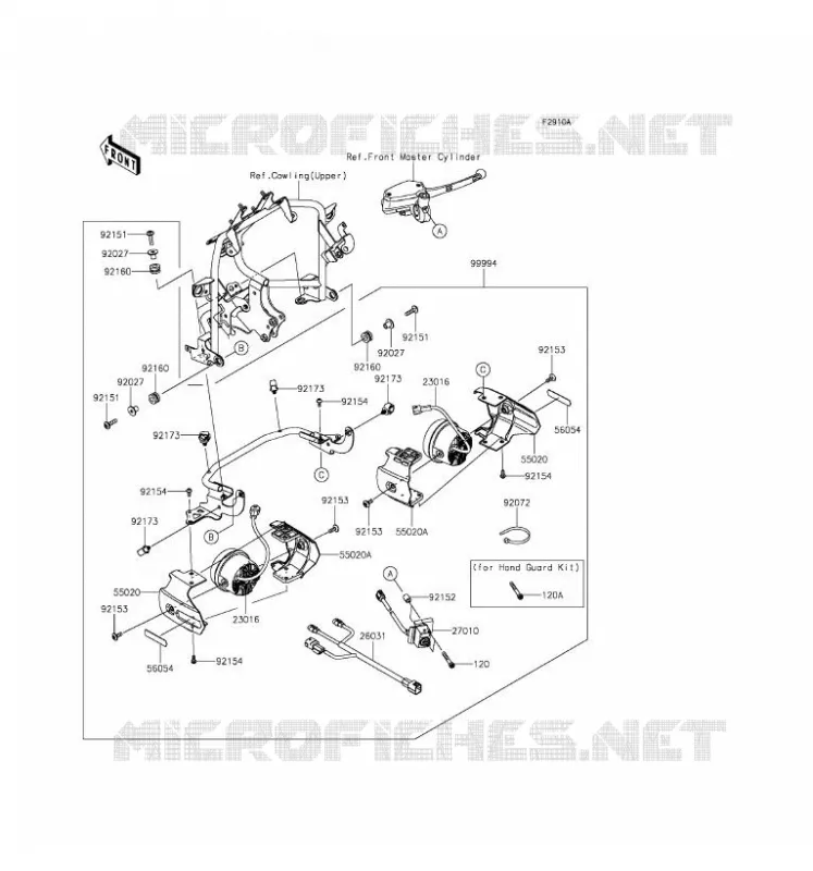 ACCESSOIRE(PHARE ADDITIONEL) Kawasaki MOTOS 1000 2016 VERSYS 1000  KLZ1000BGF