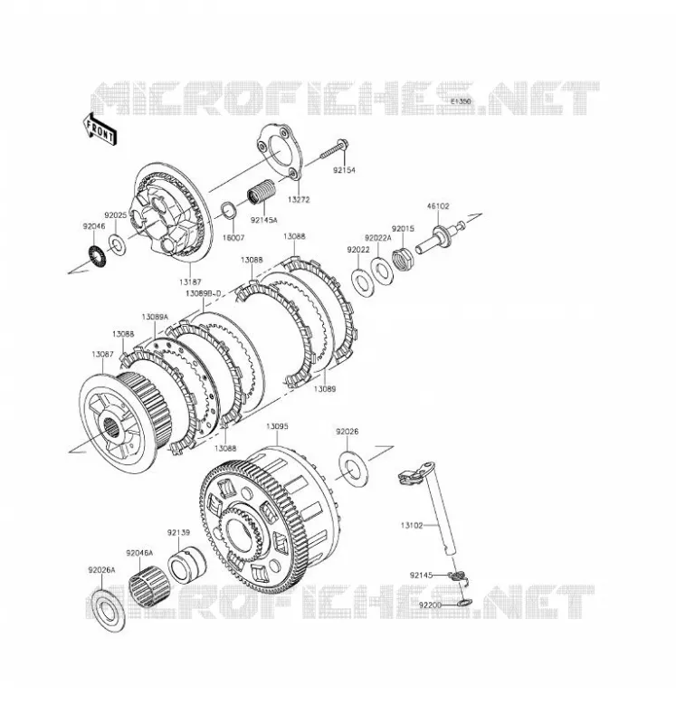 EMBRAYAGE Kawasaki MOTOS 1000 2016 VERSYS 1000  KLZ1000BGF