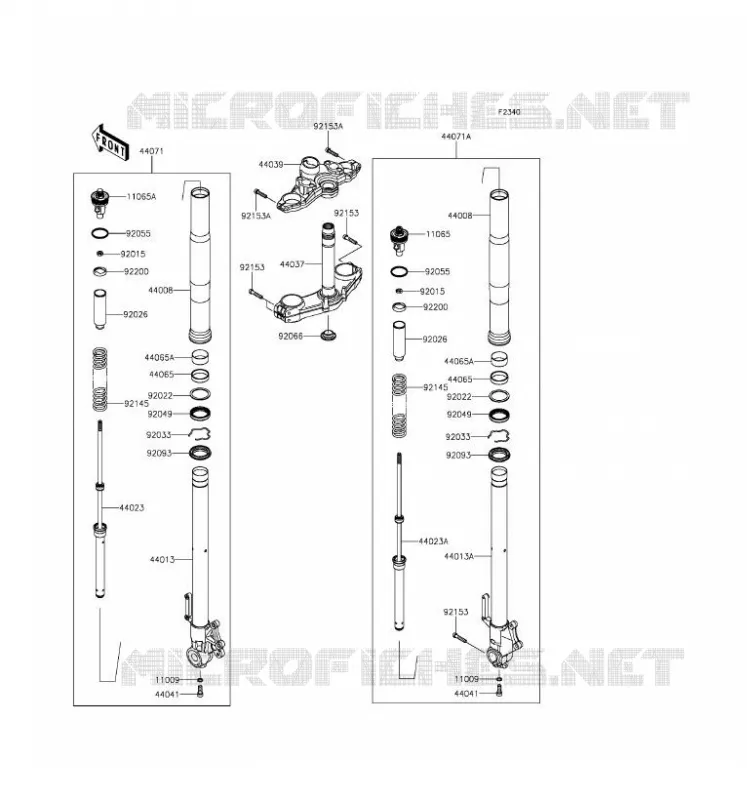 FOURCHE Kawasaki MOTOS 1000 2016 VERSYS 1000  KLZ1000BGF