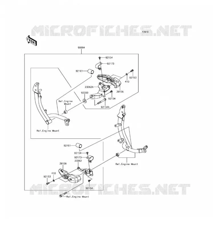 ACCESSOIRE(PROTEGE CARTER) Kawasaki MOTOS 1000 2017 VERSYS 1000  KLZ1000BHF