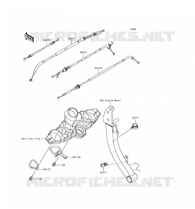 CABLES Kawasaki MOTOS 1000 2017 VERSYS 1000  KLZ1000BHF