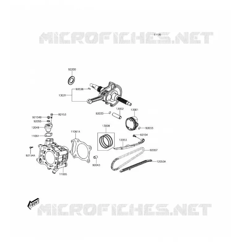 CYLINDRE/PISTON Kawasaki SCOOTER 300 2017 J300  SC300CHF