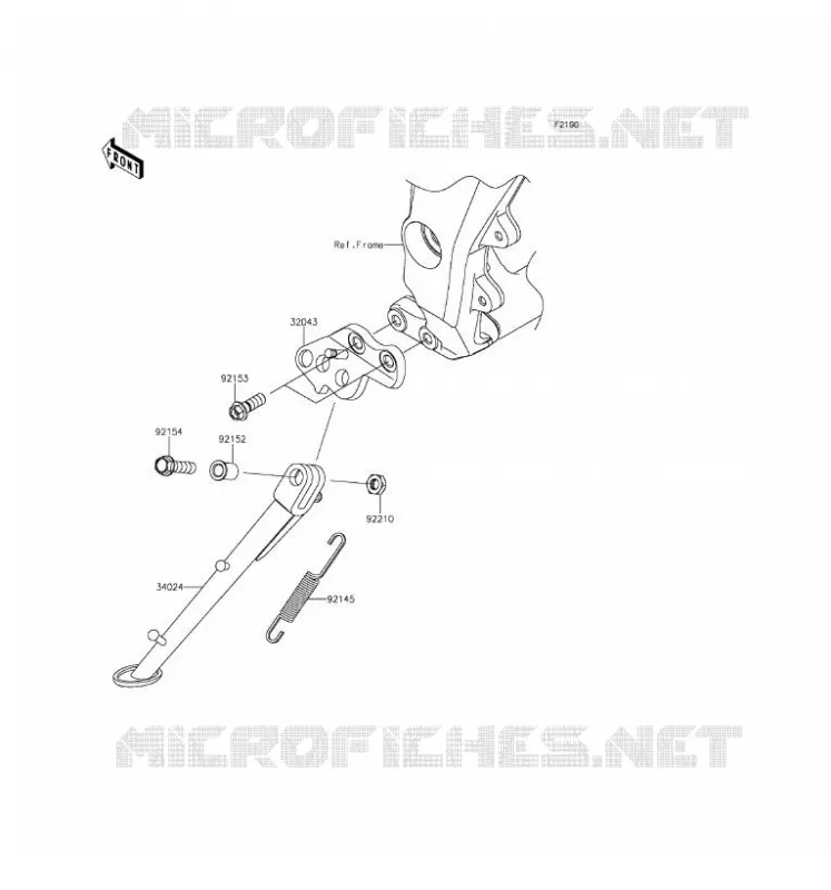 BEQUILLES Kawasaki MOTOS 1000 2016 Z1000  ZR1000FGF