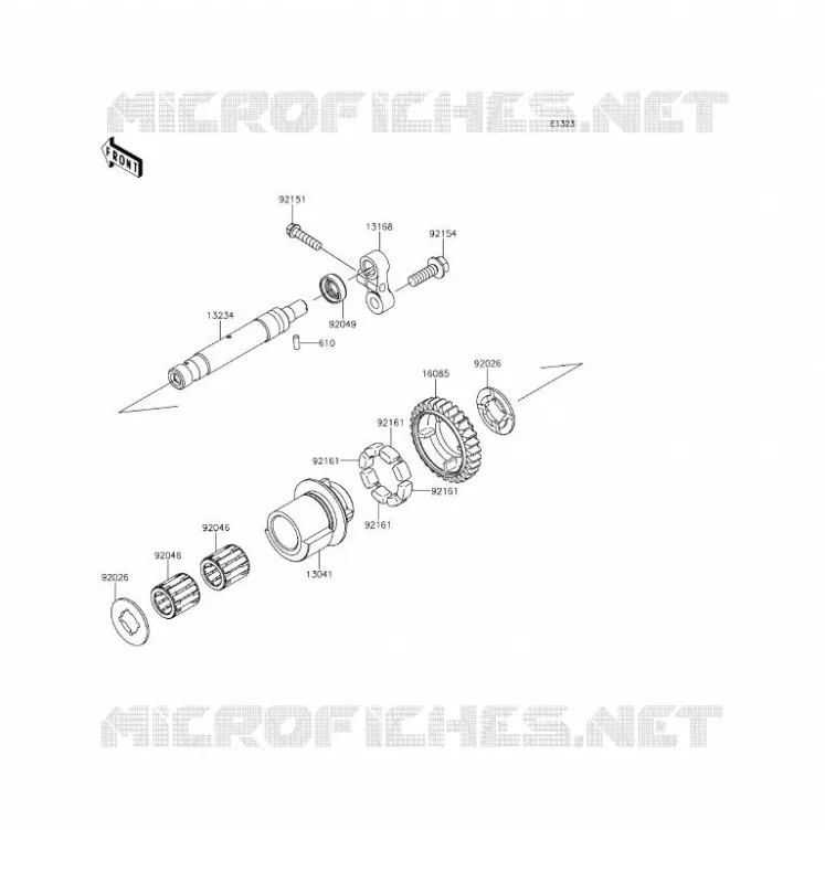 BALANCIER Kawasaki MOTOS 1000 2016 Z1000 ABS  ZR1000GGF
