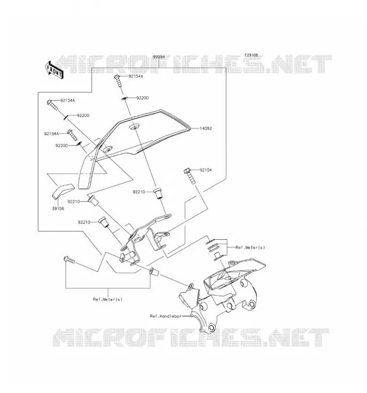 ACCESSOIRE(COUVRE COMPTEUR) Kawasaki MOTOS 1000 2016 Z1000 ABS  ZR1000GGF