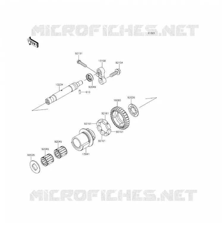 BALANCIER Kawasaki MOTOS 1000 2016 Z1000 ABS  ZR1000GGF