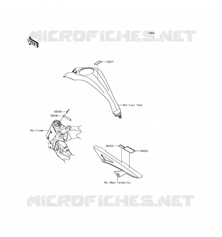 LABEL Kawasaki MOTOS 1000 2017 Z1000  ZR1000HHF
