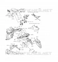 GARDE BOUE pour Kawasaki Z800 2016