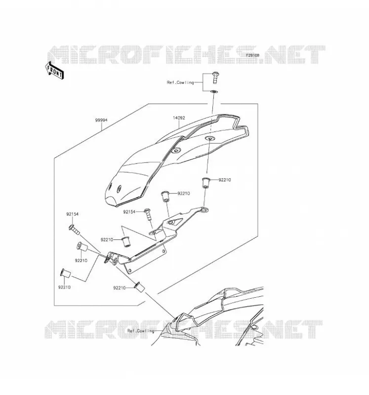 ACCESSOIRE(COUVRE COMPTEUR) Kawasaki MOTOS 800 2016 Z800  ZR800AGF