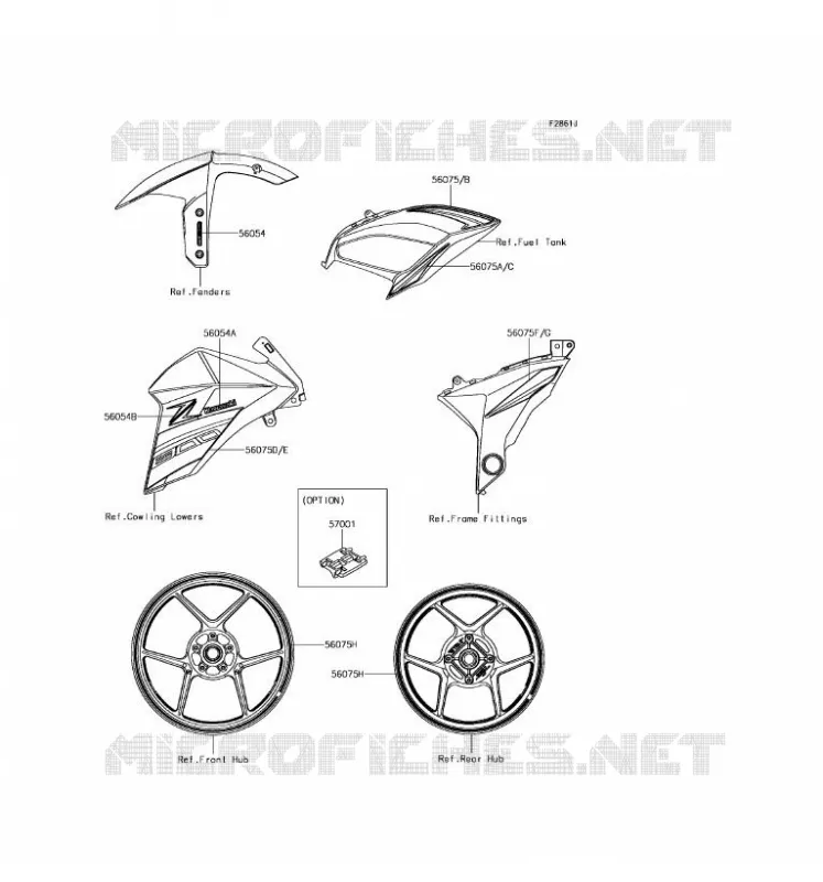 STICKER(RED) Kawasaki MOTOS 800 2016 Z800 ABS  ZR800BGF