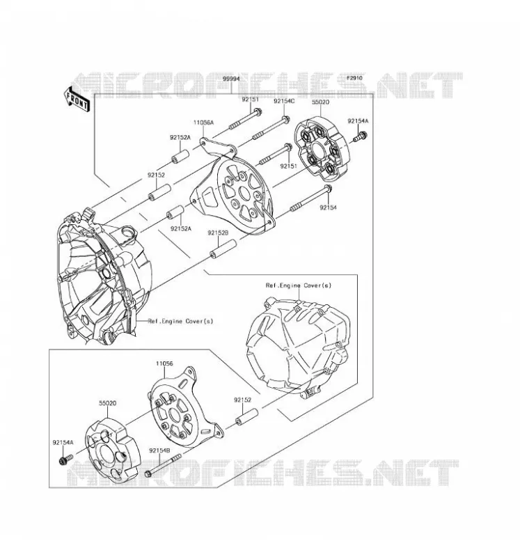ACCESSOIRE (PROTECTION MOTEUR) Kawasaki MOTOS 800 2016 Z800 ABS  ZR800BGF