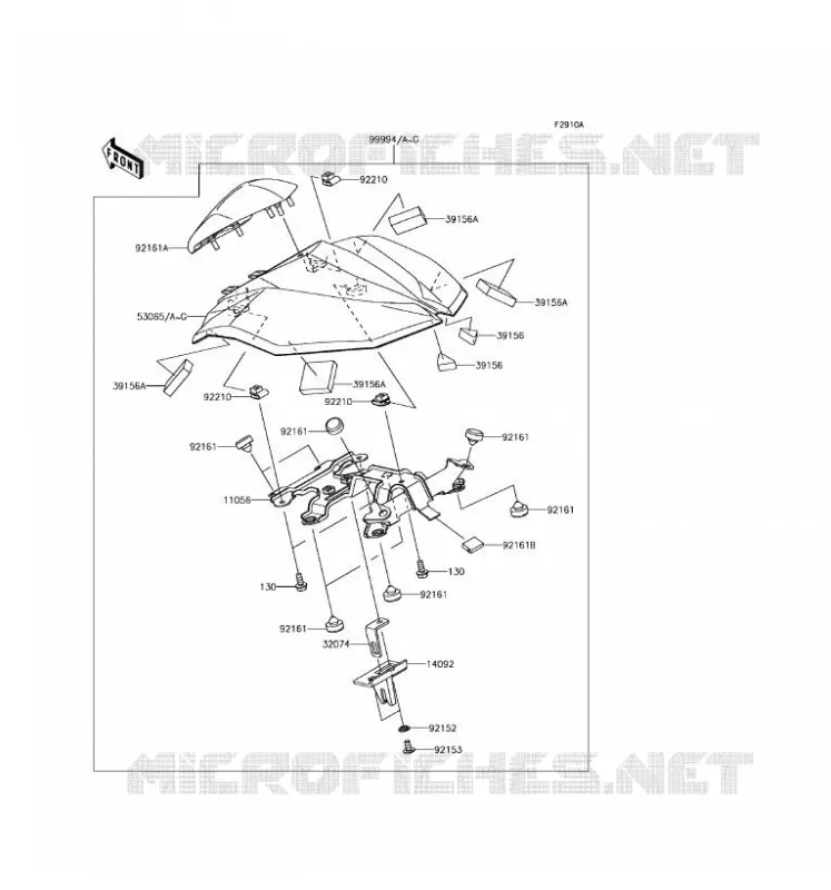 ACCESSOIRE (COUVRE SELLE) Kawasaki MOTOS 800 2016 Z800 ABS  ZR800BGF