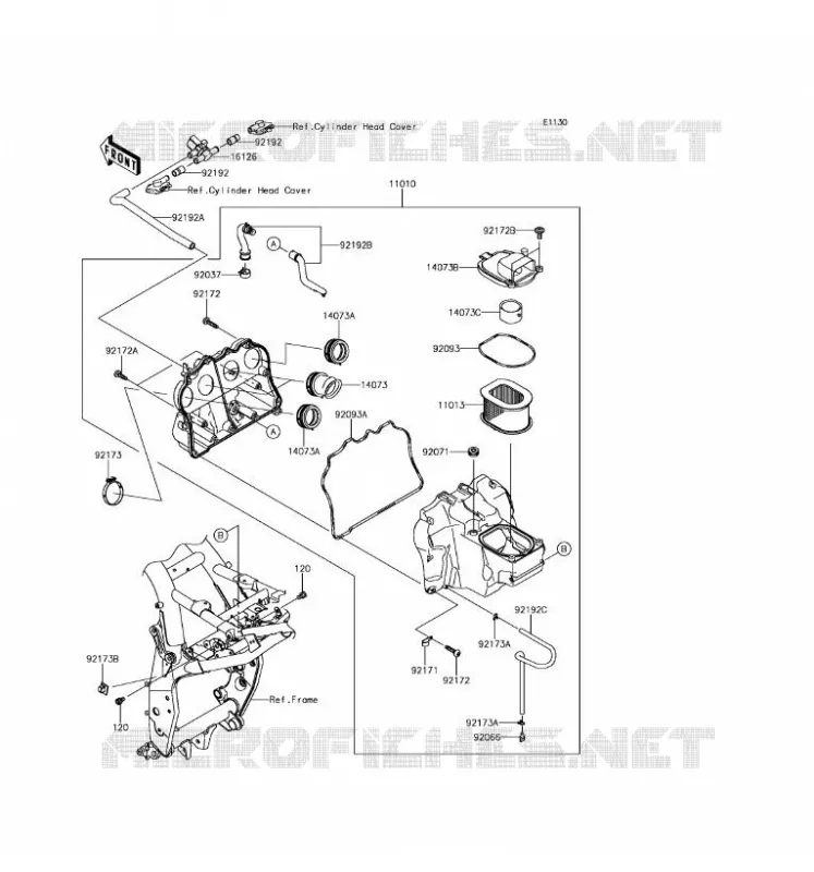 FILTRE A AIR Kawasaki MOTOS 800 2016 Z800 ABS  ZR800BGF