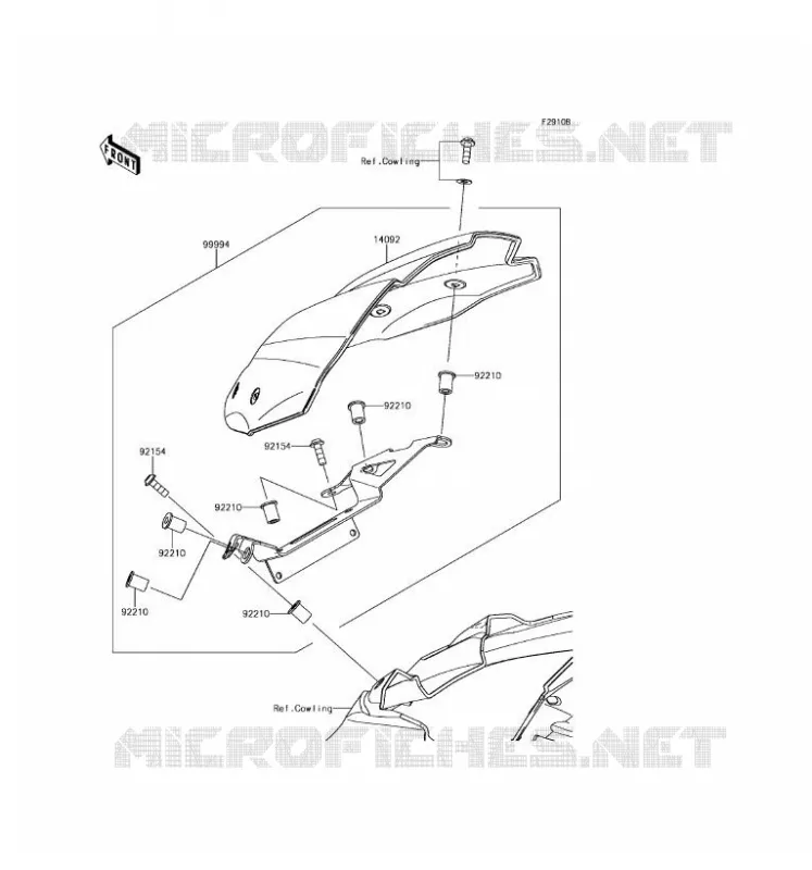ACCESSOIRE(COUVRE COMPTEUR) Kawasaki MOTOS 800 2016 Z800 ABS  ZR800BGF