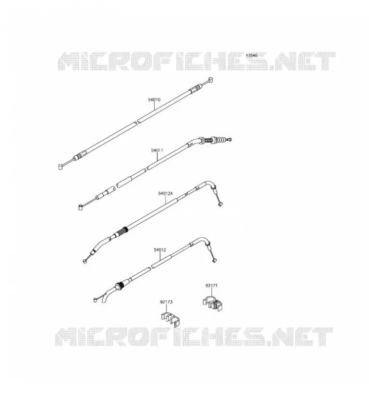 CABLES Kawasaki MOTOS 800 2016 Z800 ABS  ZR800BGF