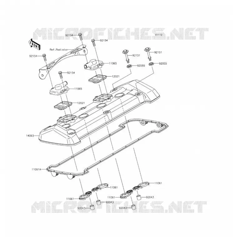 COUVRE CULASSE Kawasaki MOTOS 800 2016 Z800 ABS  ZR800BGF