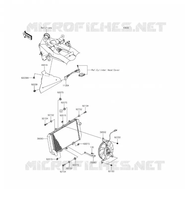 RADIATEUR Kawasaki MOTOS 800 2016 Z800 ABS  ZR800BGF
