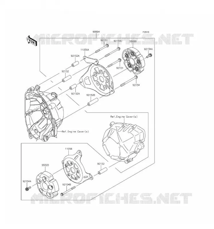 ACCESSOIRE (PROTECTION MOTEUR) Kawasaki MOTOS 800 2016 Z800 ABS  ZR800BGF