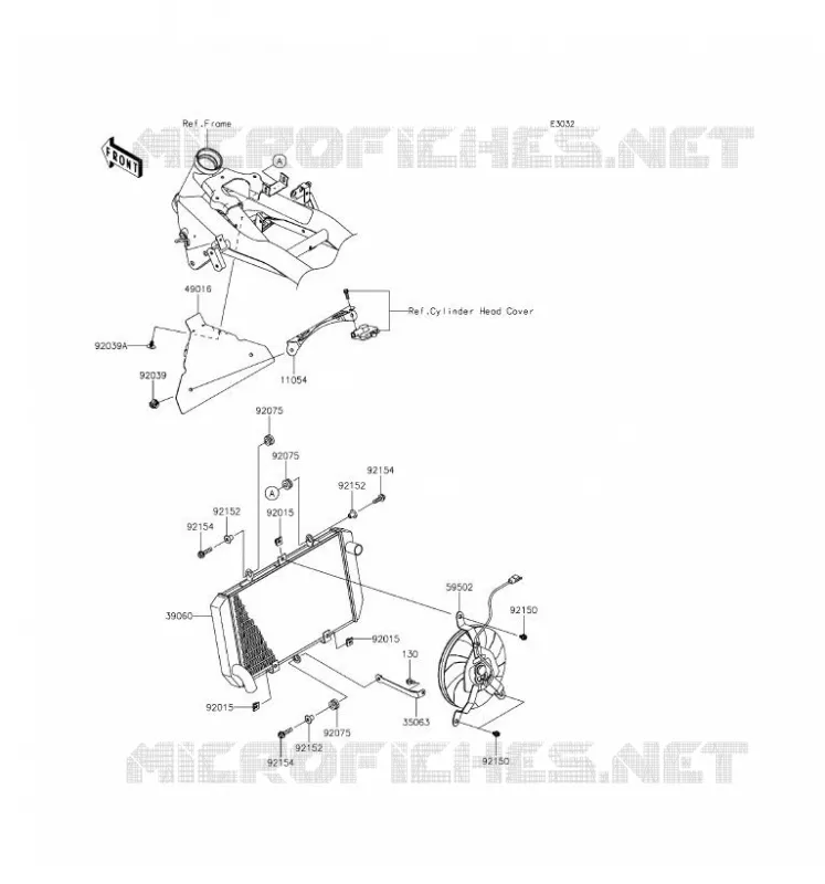 RADIATEUR Kawasaki MOTOS 800 2016 Z800 ABS  ZR800BGF