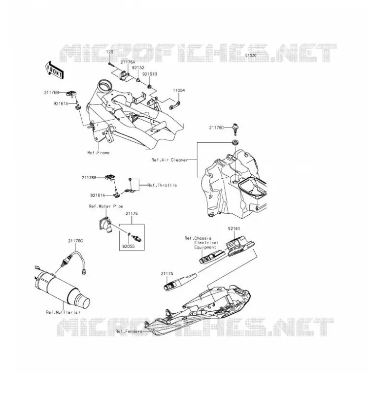 INJECTION CARBURANT Kawasaki MOTOS 800 2016 Z800  ZR800CGF