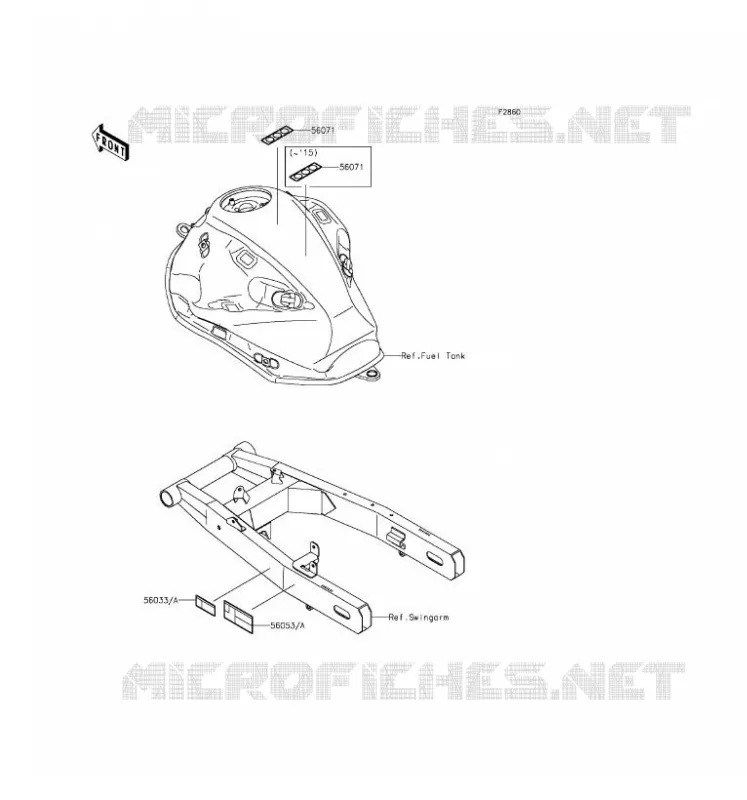 LABEL Kawasaki MOTOS 800 2016 Z800  ZR800CGF
