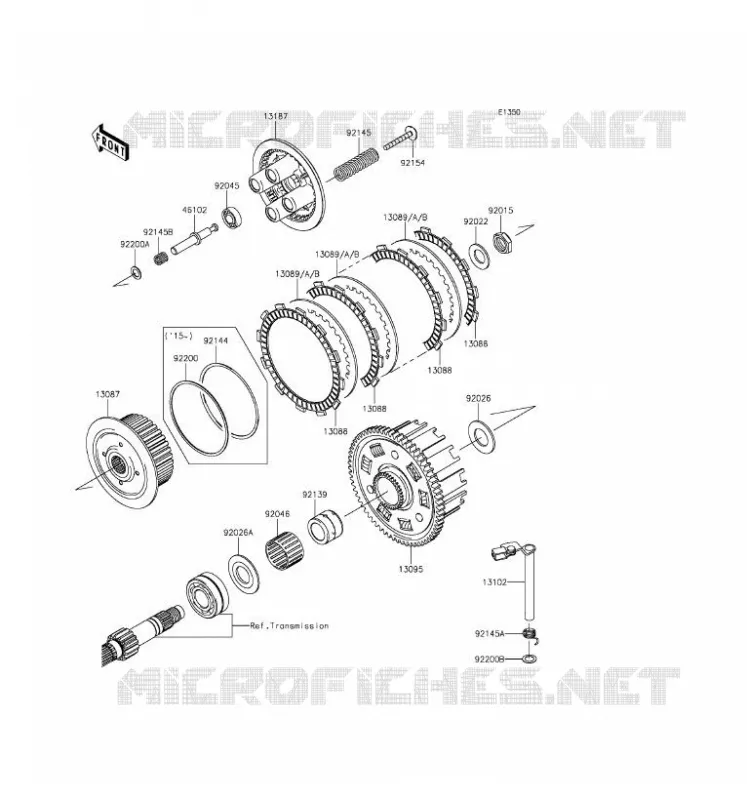 EMBRAYAGE Kawasaki MOTOS 800 2016 Z800  ZR800CGFA