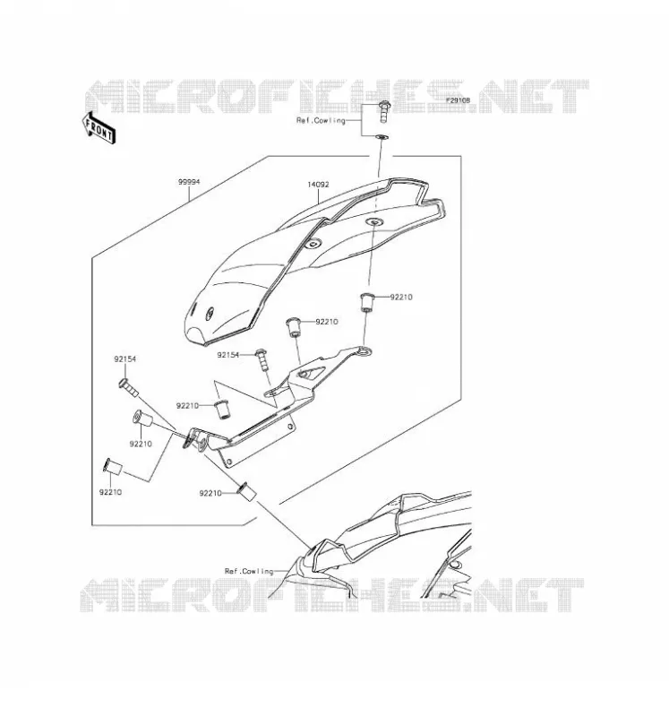 ACCESSOIRE(COUVRE COMPTEUR) Kawasaki MOTOS 800 2016 Z800 ABS  ZR800DGFA