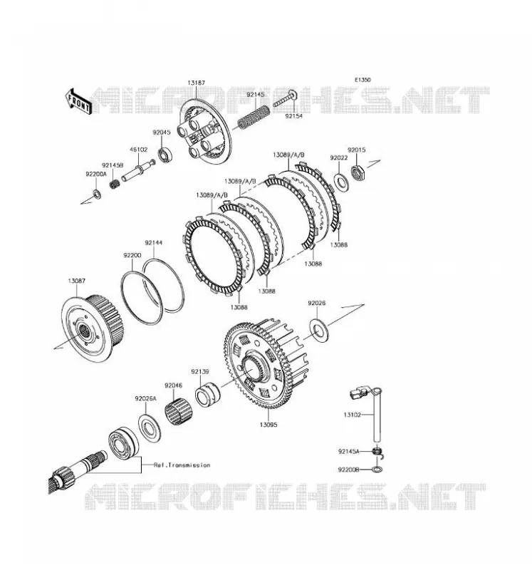 EMBRAYAGE Kawasaki MOTOS 800 2016 Z800  ZR800EGF
