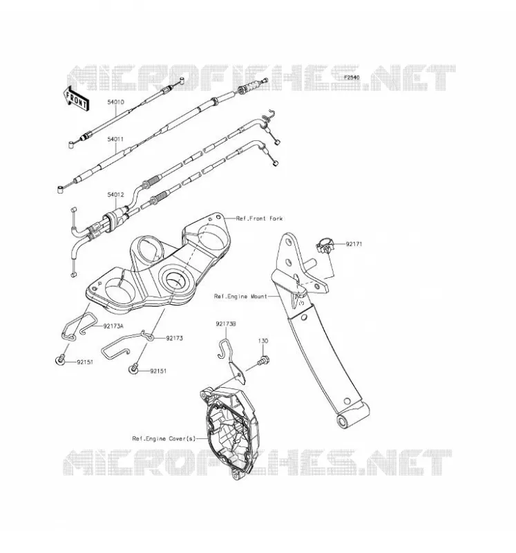CABLES Kawasaki MOTOS 1000 2016 Z1000SX  ZX1000LGF