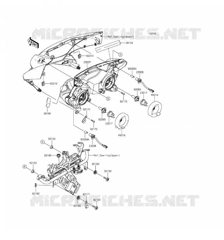 OPTIQUE(S) Kawasaki MOTOS 1000 2016 Z1000SX  ZX1000LGF