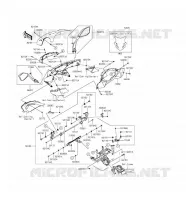 CARENAGE(SUPERIEUR) pour Kawasaki Z1000SX 2016