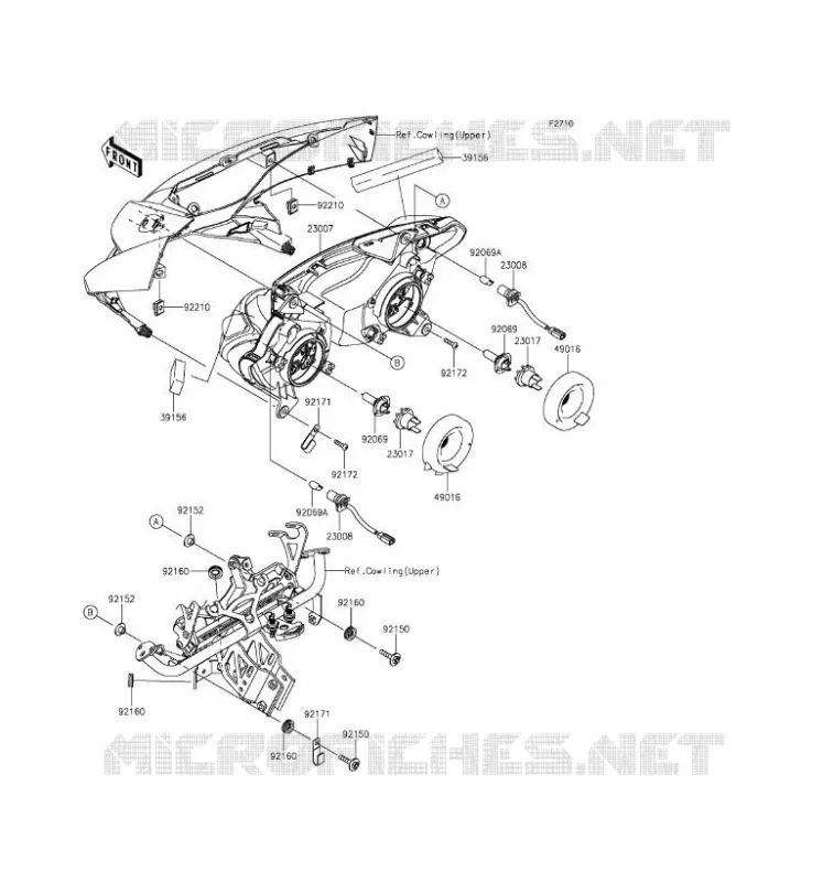 OPTIQUE(S) Kawasaki MOTOS 1000 2016 Z1000SX  ZX1000LGF