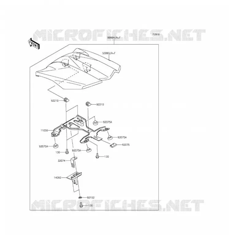 ACCESSOIRE (COUVRE SELLE) Kawasaki MOTOS 1000 2016 Z1000SX ABS  ZX1000MGF