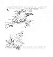 GARDE BOUE ARRI&Egrave;RE pour Kawasaki NINJA H2R 2016