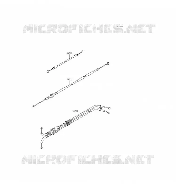 CABLES Kawasaki MOTOS 1000 2016 NINJA ZX-10R  ZX1000RGF